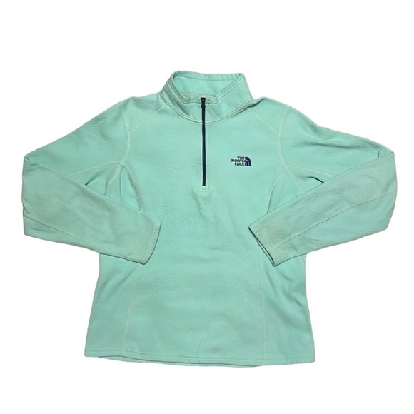 North Face Light Blue Quarter‎ Zip - Picture 1 of 8